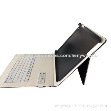Bluetooth Keyboard Case, Power Bank and 12-hour Charging Time, Various Colors